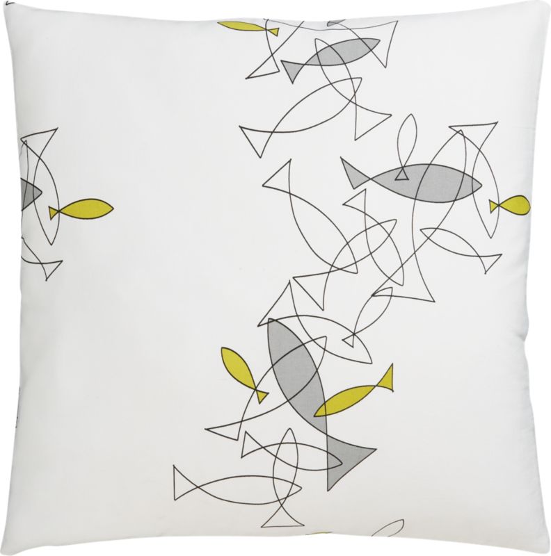 go fish 23" pillow