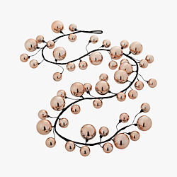 rose gold ball garland