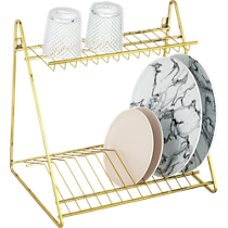 gold dish rack