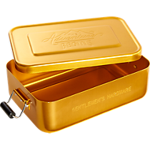 gentlemen's hardware gold lunch tin