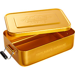 gentlemen's hardware gold lunch tin