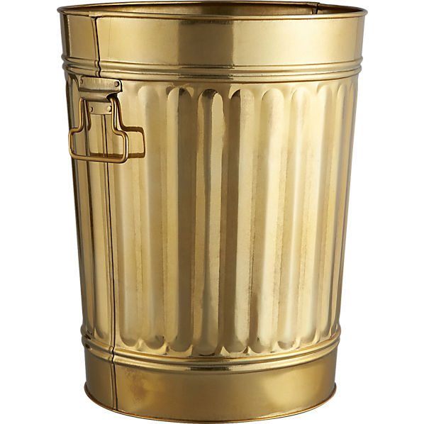 gold wastecan