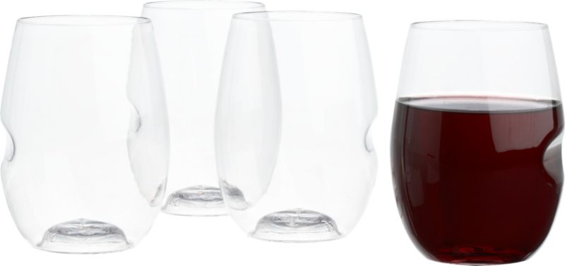 govino stemless wine glasses set of four