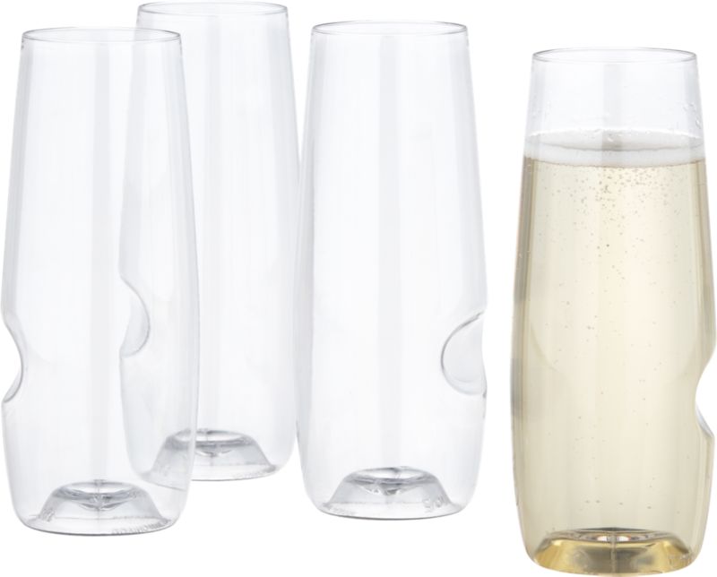 govino stemless flutes set of four