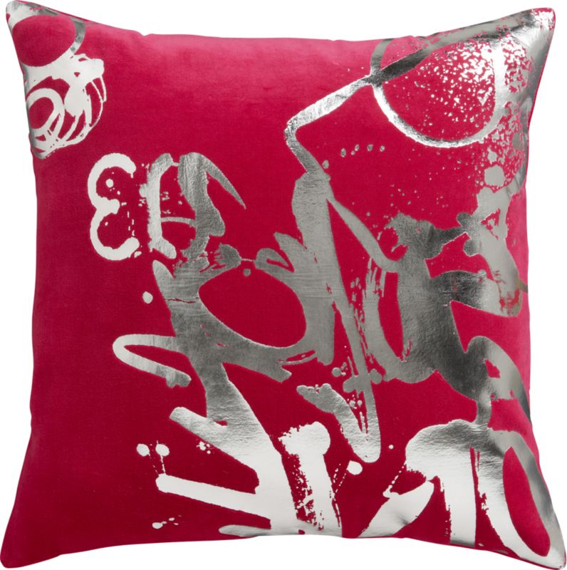 graffiti punch pillow