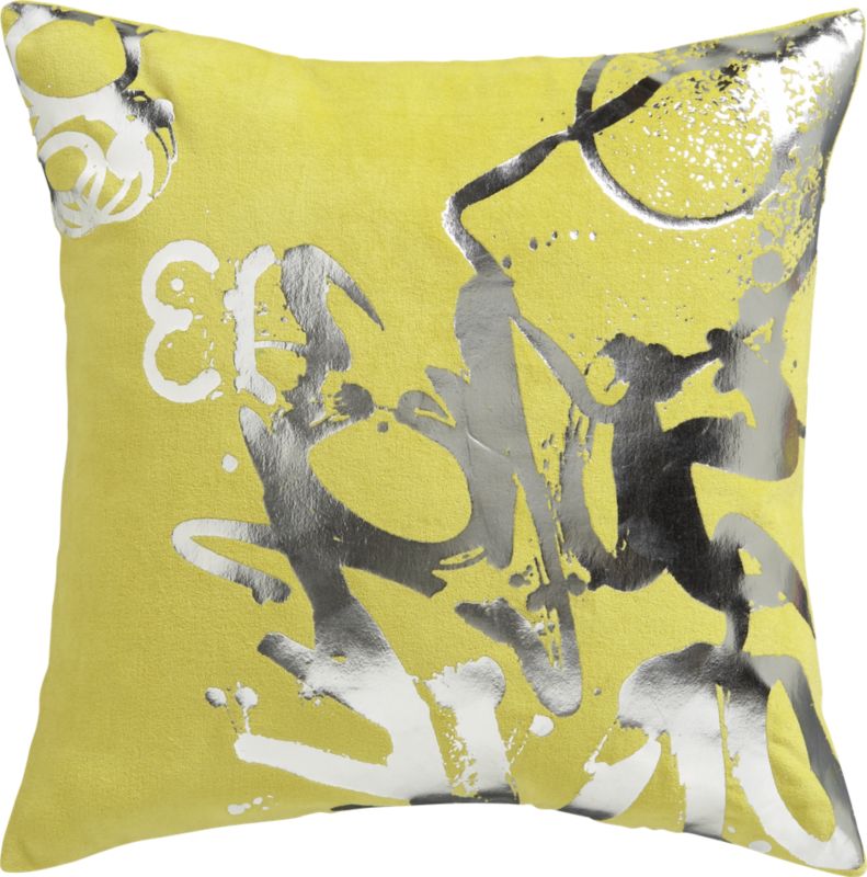 graffiti punch pillow