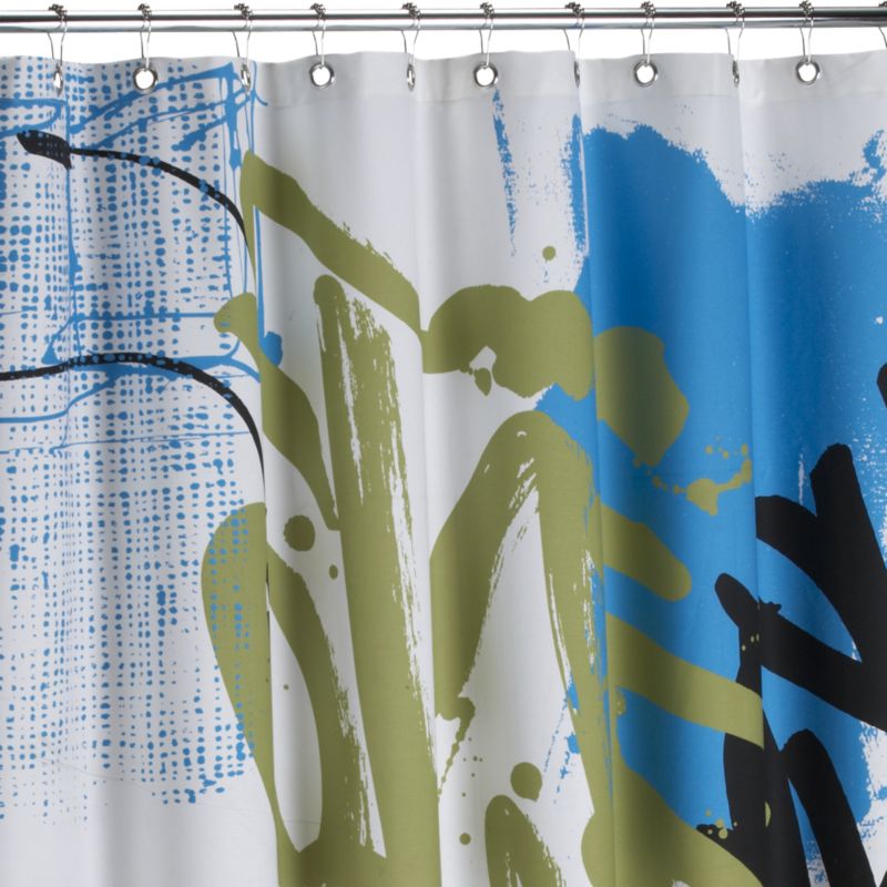 graffiti shower curtain