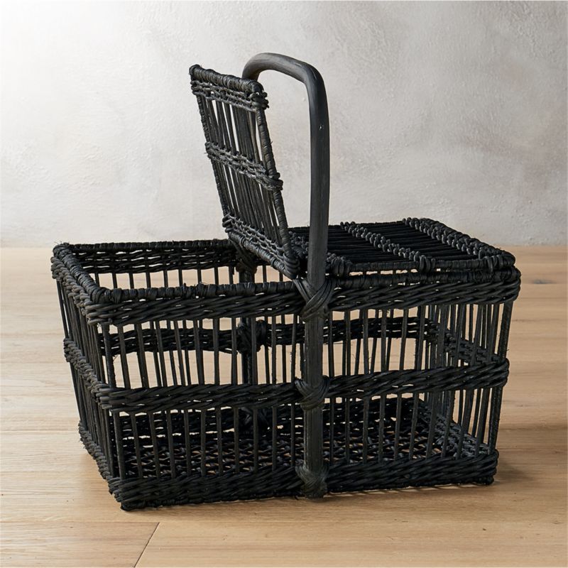 grant black picnic basket CB2
