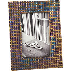 graph burnt brass 4x6 picture frame