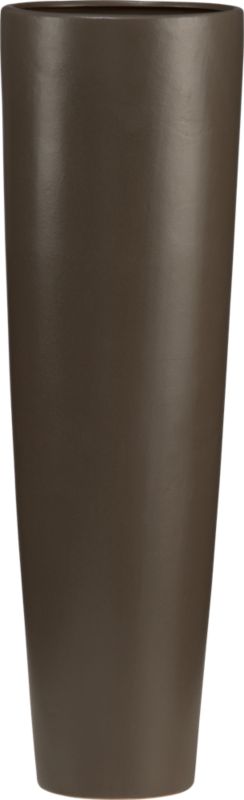 graphite floor vase