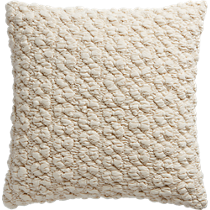 gravel ivory 18" pillow