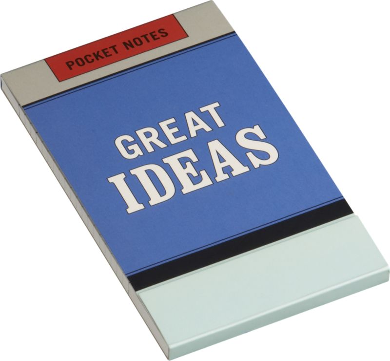 "great ideas" notepad