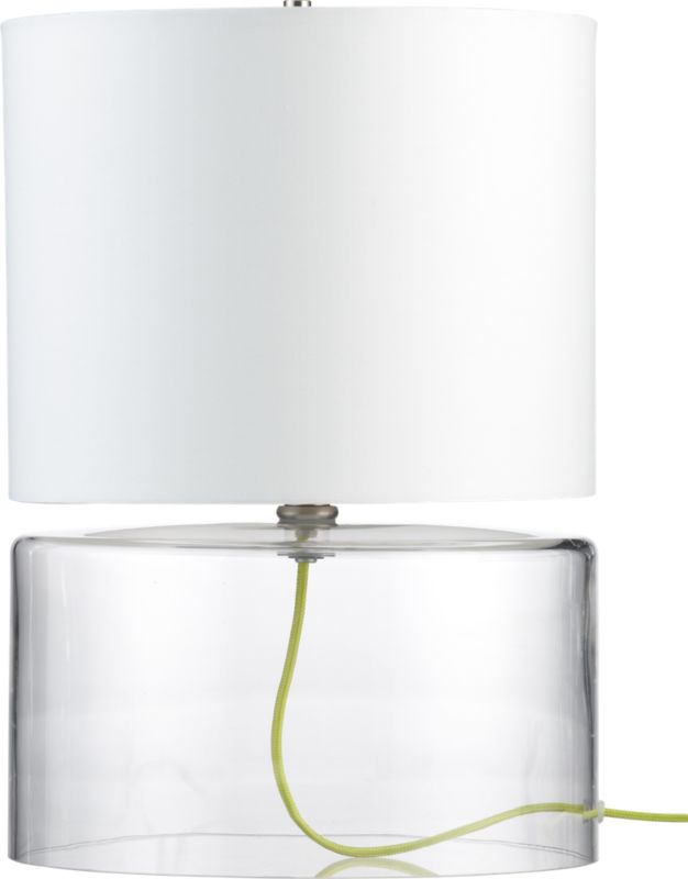 green line table lamp