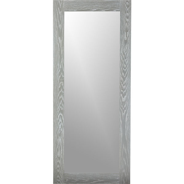 hanging leaning grey 32 quot x76 quot floor mirror cb2 hanging leaning grey 32 quot x76 quot floor mirror cb2