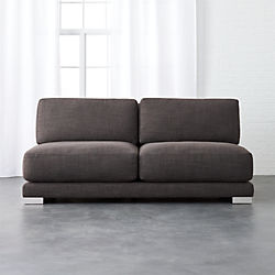 gybson earth grey loveseat