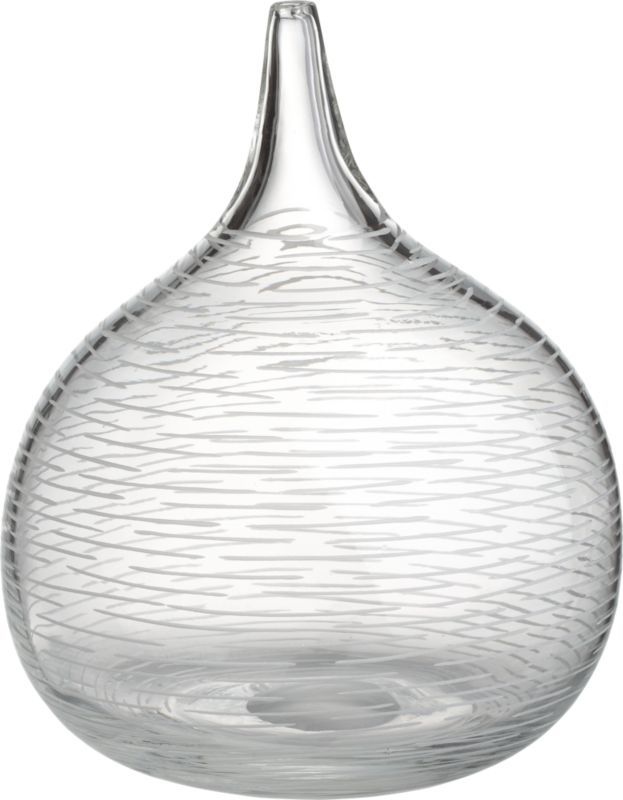 small vase. 8.25"dia.x10"H