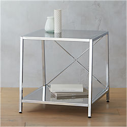 harvey chrome nightstand