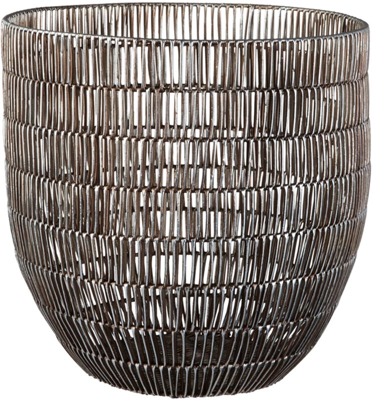 heavy metal large basket CB2
