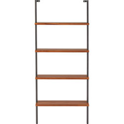 helix 70" acacia bookcase