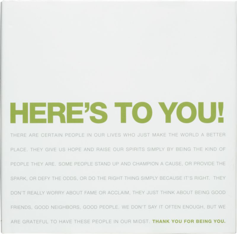 "here's to you"