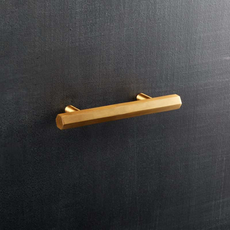 hex brass 3" handle CB2