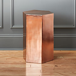 hexagon side table