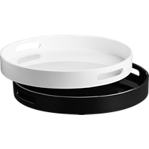 hi-gloss round trays
