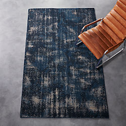 The Hill-Side disintegrated floral rug