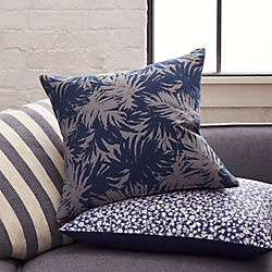 The Hill-Side palm leaves 18" pillow