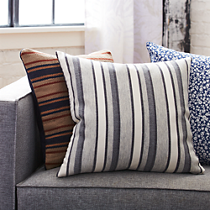 The Hill-Side workwear blanket stripe 20" pillow