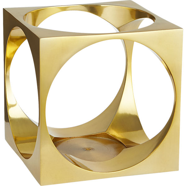 hole in the wall pillar candle holder CB2