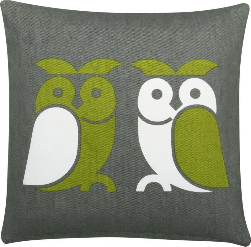 CB2   hoot pillow  