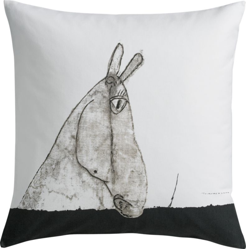 horse of course 23" pillow