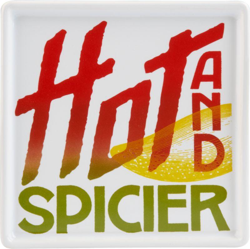 hot and spicier menu plate