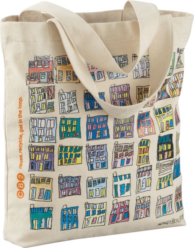 "houses" gallery tote