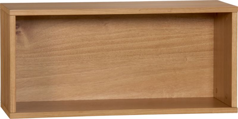 hyde oak veneer 30" open wall mounted cabinet