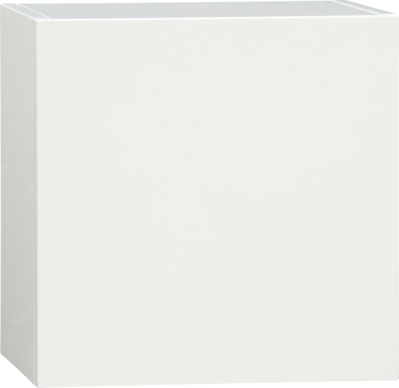 hyde white 16" square wall mounted cabinet