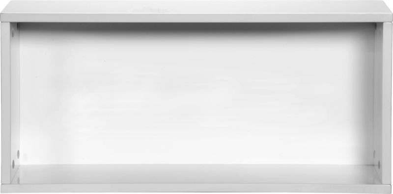 hyde white 30" open wall mounted cabinet. 30"Wx11.25"Dx14"H