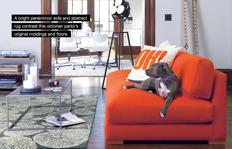 piazza persimmon sofa