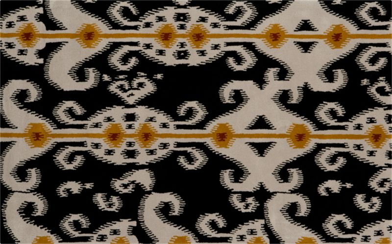 ikat pile rug
