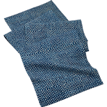 indigo block print runner