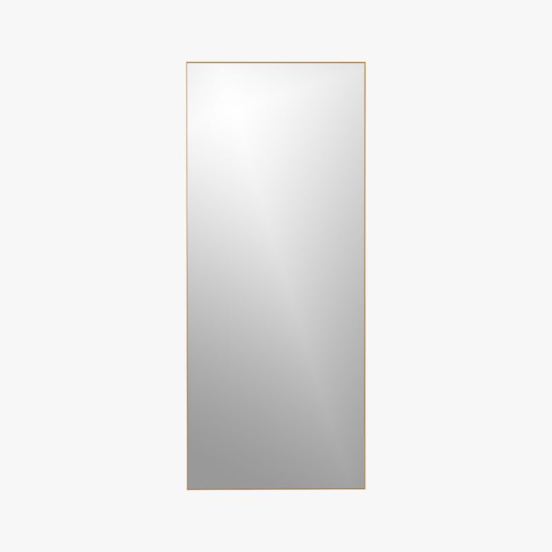 infinity brass 32"x76" floor mirror CB2