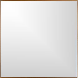 infinity brass 31" square wall mirror