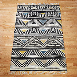 intersect dhurrie rug