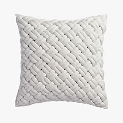 jersey interknit ivory 20" pillow