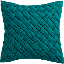 jersey interknit green 20" pillow