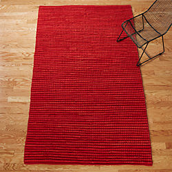 jersey cummulus brick red rug