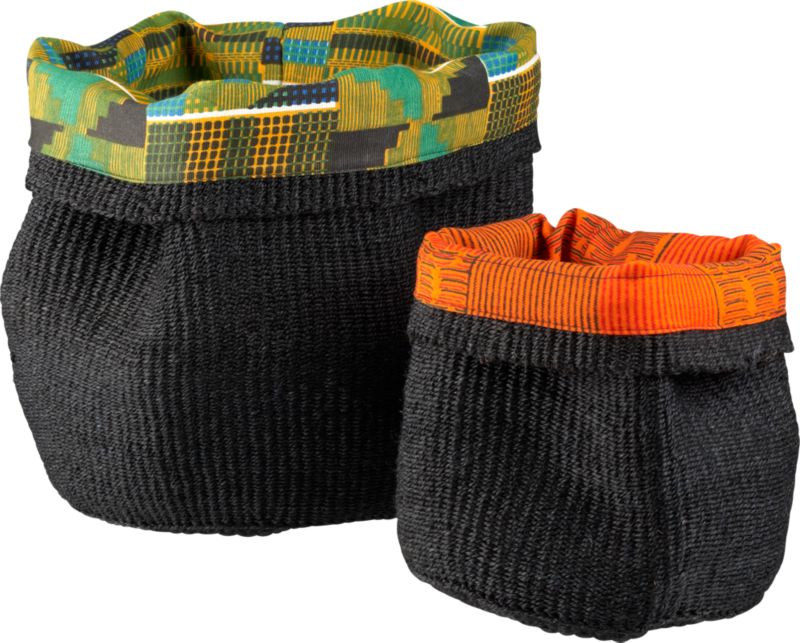 2-piece kamba sisal basket set