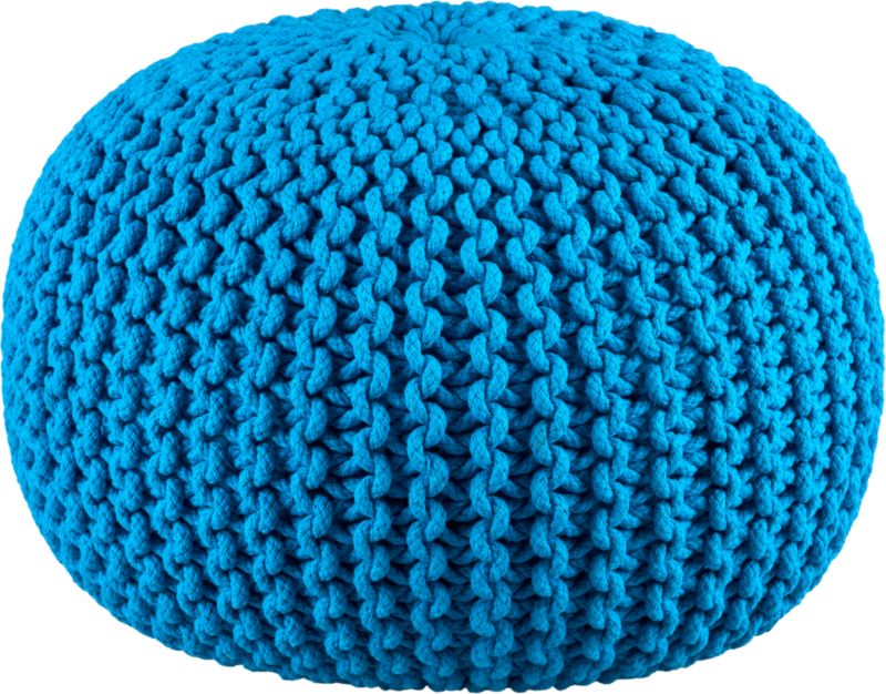 knitted pool pouf