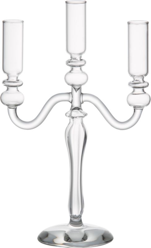 3 taper candleholder. 8"Wx4"Dx12"H